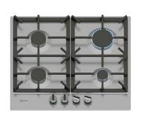 Neff Table de cuisson à gaz T26CIP8N0 60 cm 4 feux inox gris G