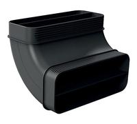Neff Z861SB2 / Accessoires d'installation pour hotte aspirante/Coude plat 90° en configuration verticale à grand rayon/Couleur : noir