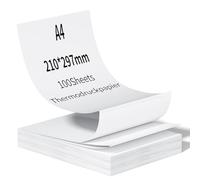 NefLaca Lot 100 feuilles papier thermique A4 Compatible M08F, M832, M835, Q302, MT800, MT800Q, imprimantes portables A4