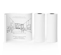 NefLaca Lot de 2 rouleaux de papier à dessin - Blanc - 61 cm x 45,72 m - Pour la peinture des enfants, le dessin, le dessin, les croquis, les arts et l'artisanat - Papier à colorier pour étudiants