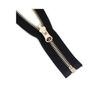 NEFLUM 2 pièces 60-150cm 5# Curseur Rotatif en métal Fermeture à glissière à extrémité Ouverte pour Doudoune Fermetures à glissière Bricolage vêtement Accessoires de Couture, Noir, 70cm