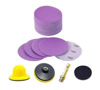 NEFLUM 4 Inch 124Pcs Wet Dry Sandpaper Kit Hook Loop For Precision Sanding With Grinder And Rotary Tools For Woodworking,1200