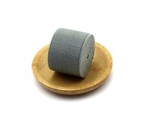 Bande élastique de 5 mètres de largeur, 4cm, sangle décorative élastique de couleur pour bricolage, accessoires de couture de vêtements, Gris, 40mm
