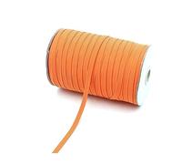NEFLUM Bandes élastiques en Caoutchouc, 20 mètres, 3mm/6mm, Ligne élastique, Bricolage, Ceinture de Couture décorative, Accessoires de vêtement, Orange, 3mm