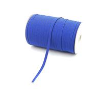 NEFLUM Bandes élastiques en Caoutchouc, 20 mètres, 3mm/6mm, Ligne élastique, Bricolage, Ceinture de Couture décorative, Accessoires de vêtement, Bleu, 6mm