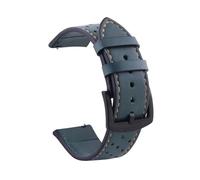 NEFLUM Bracelet de montre en cuir 18 mm, 20 mm, 22 mm, 24 mm, bracelets de rechange pour montres pour hommes, accessoires de montre,Vert,24mm