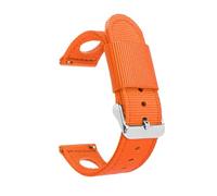 NEFLUM Bracelet de montre en toile de Nylon, 20mm 22mm, à dégagement rapide, pour hommes et femmes, étanche, accessoires de Sport,Orange,22mm