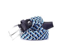 NEFLUM Ceinture élastique tricotée décontractée pour hommes et femmes, boucle ardillon, sangle de couleur mixte, toile tissée tressée, extensible, 110cm