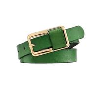 NEFLUM Ceinture en cuir pour femme, 2,3cm de large, ceinture décontractée pour jean, ceinture pour vêtements, accessoires, Vert, 80cm