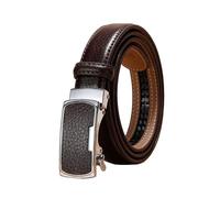 NEFLUM Ceinture en cuir pour femmes, 2.3cm, décontractée, réglable, boucle automatique, ceinture décorative décontractée, Café, 100cm