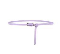 NEFLUM Ceinture fine en cuir Pu pour femmes, jupe, slim, robe, jean, décorative, colorée, décontractée, Violet, 110x1cm