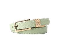 NEFLUM Ceinture fine rétro avec boucle ardillon pour femme, largeur de 2cm, ceinture décorative colorée pour jean, ceinture décontractée, Vert, 105x2cm