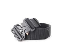 NEFLUM Ceinture tactique 3.8x125cm, ceinture tactique militaire d'extérieur à dégagement rapide, ceinture décorative décontractée, Noir, 125x3.8cm