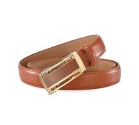 NEFLUM Ceintures en cuir femmes boucle automatique ceinture 2.4cm largeur pour femmes jean décontracté ceinture décorative, Brun clair, 90cm