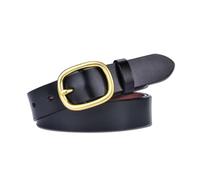 NEFLUM Ceintures en cuir pour femmes boucle ardillon femmes jean ceinture décorative décontractée ceinture décorative colorée largeur 2,8cm, Noir, 110cm