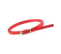 NEFLUM Ceintures en cuir pour femmes, couleur fine, fine, réglable, pour robe, décorative, accessoires pour vêtements, Rouge, 108x1cm