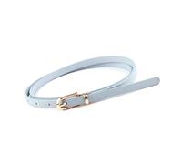 NEFLUM Ceintures en cuir pour femmes, couleur fine, fine, réglable, pour robe, décorative, accessoires pour vêtements, Bleu clair, 108x1cm