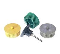 NEFLUM Disque À Poils De 2 Pouces, 4 Pièces, Disque À Poils Pour Enlever Le Revêtement Abrasif Avec Tige De 1/4 De Pouce Pour Mélanger, Finition, Nettoyage, Rouille