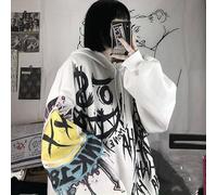 NEFLUM Gothique Dessin Animé Hip Hop Hoodies Femmes Japonais Drôle Punk Oversize Sweats À Capuche Blackpink Sweat À Capuche Sweat Veste Femme Sweat À Capuche Kawaii Vêtements Y2k Vêtements
