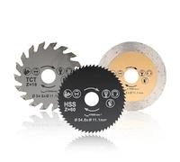 NEFLUM Mini Lame De Scie Circulaire 54.8x11.1mm 30/60T Disque De Coupe Métal Plastique Céramique Coupe Du Bois Lame De Scie À Bois,3 Pièces 54,8x11,1x60T