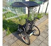 NEFSO Auvent réglable pour Parapluie pour Fauteuil Roulant, Housses de Pluie, Protection UV pour Fauteuil Roulant pour la Plupart des Accessoires de fauteuils roulants (Style Hiver Noir)