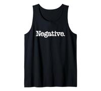 NÉGATIF LE MOT NÉGATIF SUR UN T-SHIRT FAUX UNTRUE Débardeur