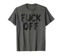 Negative Nellies FuCo. T-Shirt Fuck Off - Frappelez-vous Gris Unisexe Adulte Coupe Classique Manche Courte S