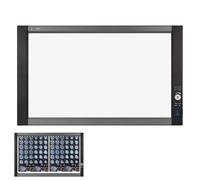 Négatoscope Radiographie LED Portable, Illuminateur de Film Radiographique avec Support, Luminosité Réglable de 0 à 100%, pour Clinique et Hôpital(33x19.5in/84x50cm)