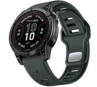 Negatta Compatible avec Garmin Fenix 8 51 mm 7X 6X 5X - Bracelet en silicone à ajustement rapide de 26 mm pour Fenix 7X 6X Pro/5X Plus/3/3 HR/Instinct 2X 3 50 mm/Enduro/Quatix/Tactix/Epix Pro 2, gris