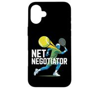 Négociateur Net Joueur de Tennis Art Coque pour iPhone 16 Plus