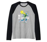 Négociateur Net Joueur de Tennis Art Manche Raglan