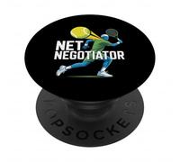 Négociateur Net Joueur de Tennis Art PopSockets PopGrip Adhésif