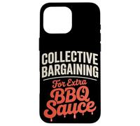 Négociation collective pour la fête du travail de la sauce barbecue supplémentaire Coque pour iPhone 16 Pro Max