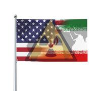 Négociation Ou Pourparlers Avec Les États-Unis Sur Un Accord Nucléaire Iranien¹ Drapeau Décoratif Drapeau De Jardin Résistant Aux Intempéries Garden Flag Pour Porche Maison Mur Vacances 90X150Cm