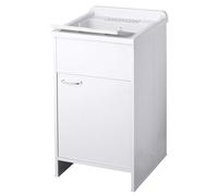 Negrari 9006K ?vier pour Lessive en R?sine Int?rieur/Ext?rieur, Blanc, 45 x 50 x 87 cm