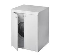 Negrari-Coprilavatrice 5012p portable en résine à l'air libre Blanc-70 x 60 x 94 cm