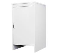 Negrari, Meuble de Base en résine PVC, résistant à l'humidité, étagère intérieure et extérieure, L45 x P50 x H85 cm, Blanc