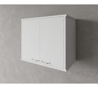 Negrari Meuble Mural en résine PVC, résistant à l'humidité, étagère de Table intérieure, Convient pour l'intérieur et l'extérieur, L60 x P34 x H52 cm, Blanc