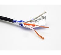 nègre - 10 m - Câble audio blindé à 2 noyaux de ligne d'équilibre de L-2B2AT de CANARE avec un diamètre extérieur 3.3mm idéal pour des lignes de signal internes de produit de bricolage