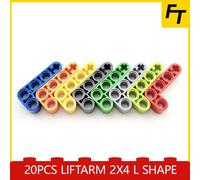 Nègre - Blocs De Construction En Forme De L, 2x4, Pour Bricolage, Compatibles Moc, Jouets Château Créatif, Petites Particules, 32140