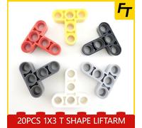 Nègre - Briques De Construction En Forme De T 1x3 T, 20 Pièces, 60484, Compatibles Moc, Cadeau Créatif, Château, Petites Particules