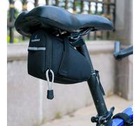 Nègre - Sacoches De Selle De Vélo Imperméables Et Réfléchissantes, Noires, 15cm X 10cm X 8cm, Pochette Pour Tige De Selle, Accessoires D'extérieur