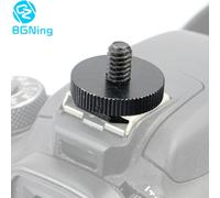 nègre - Trépied à vis pour appareil Photo reflex numérique de 1/4 pouces, 1/4 pouces, montage sur griffe, adaptateur de Studio Photo, accessoire