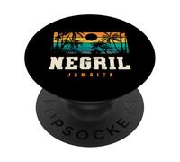 Negril, Jamaïque : Seven Mile Beach Sunset Vibes PopSockets PopGrip Adhésif