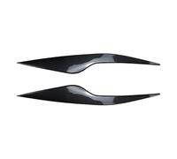 NEGRO Autocollants for sourcils de phares de voiture adaptés à Ford Focus MK2.5 2008-2011, couverture de paupières en fibre de carbone, lampe frontale à cils Paupière de feu arrière