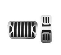 NEGRO Couvre-pédales de voiture, adapté for JAGUAR, XF XFR-S XFL XFR 2008-2020 AT Protection de pédale de frein Pièces en acier inoxydable couvre-pédale