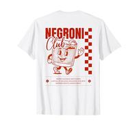Negroni Club I Retro Italo Classic Gin Cocktail Dos T-Shirt