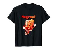 Negroni Cocktail Cartoon Funny Apéritif Bar Vibes T-Shirt