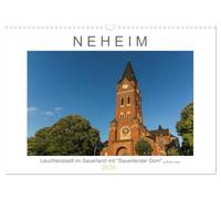 Neheim Leuchtenstadt mit "Sauerländer Dom" (Wandkalender 2026 DIN A3 quer), CALVENDO Monatskalender: Motive aus Neheim, einem Stadtteil von Arnsberg im Sauerland