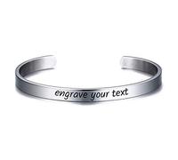 NEHZUS personnaliser Bracelet manchette Bracelet sa corde tissée à la main ID correspondant nom Couple Bracelets pour amoureux gravure personnalisée
